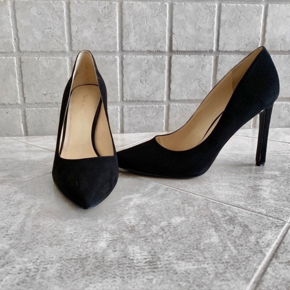 Nine West Black Suede Stilettos